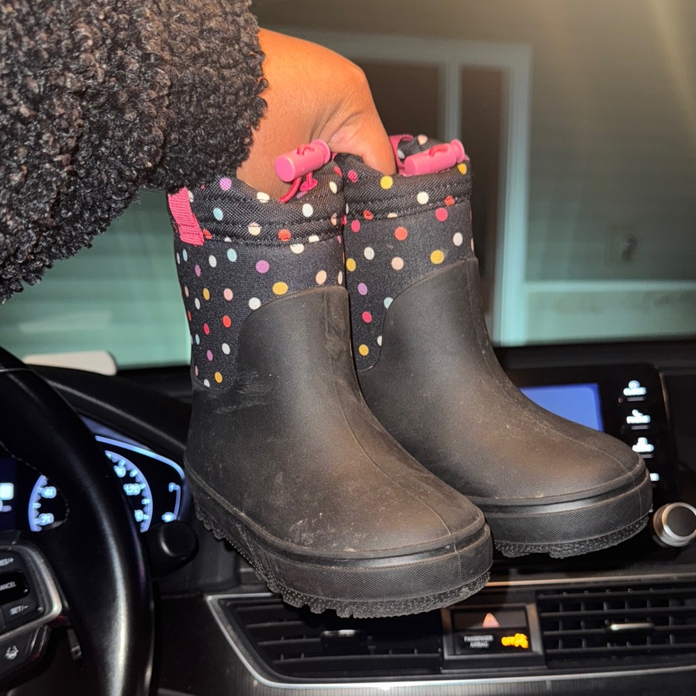 CAT & JACK Colorful Polka Dot Rain Boots